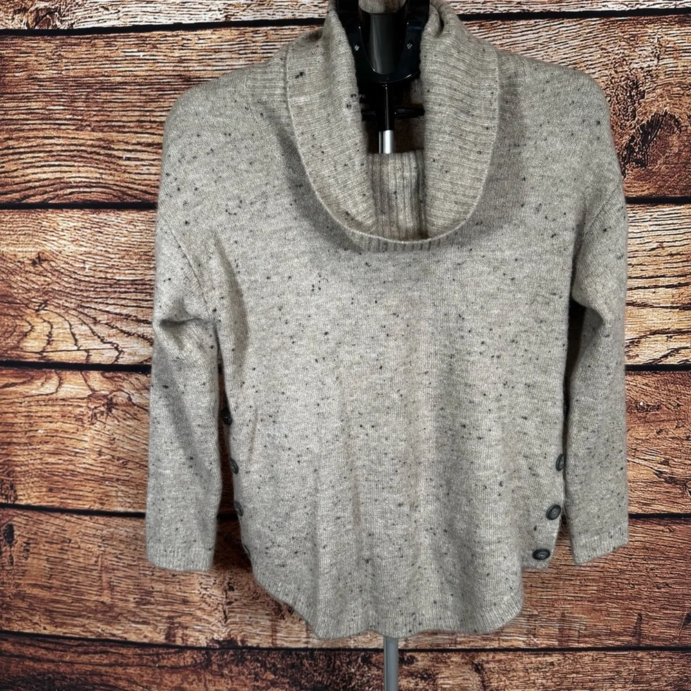 Cozy‎ Beige Cowl Neck Sweater
